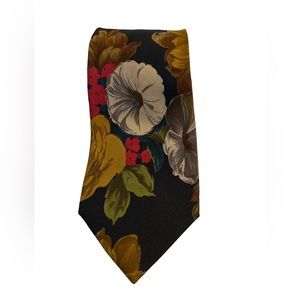 Bill Robin Son Floral Silk Tie